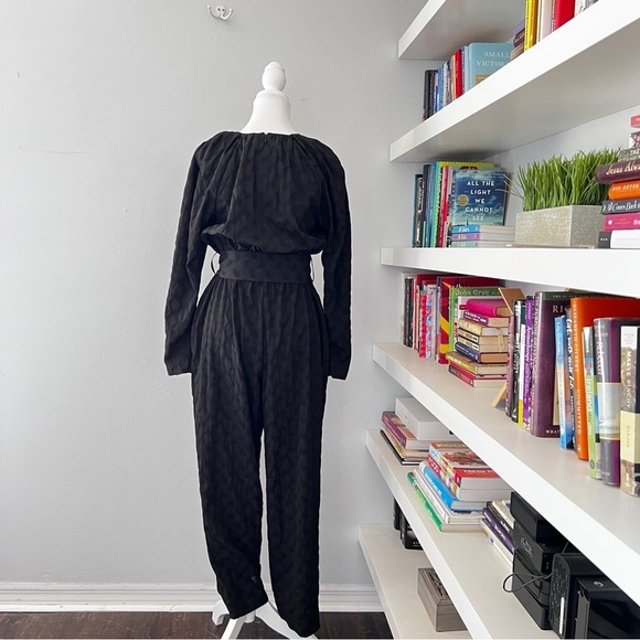 Tanya Taylor Black Talisia Jumpsuit size Small - Picture 9 of 16